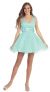 Sweetheart Neck Layered Mesh Short Party Prom Dress in Mint